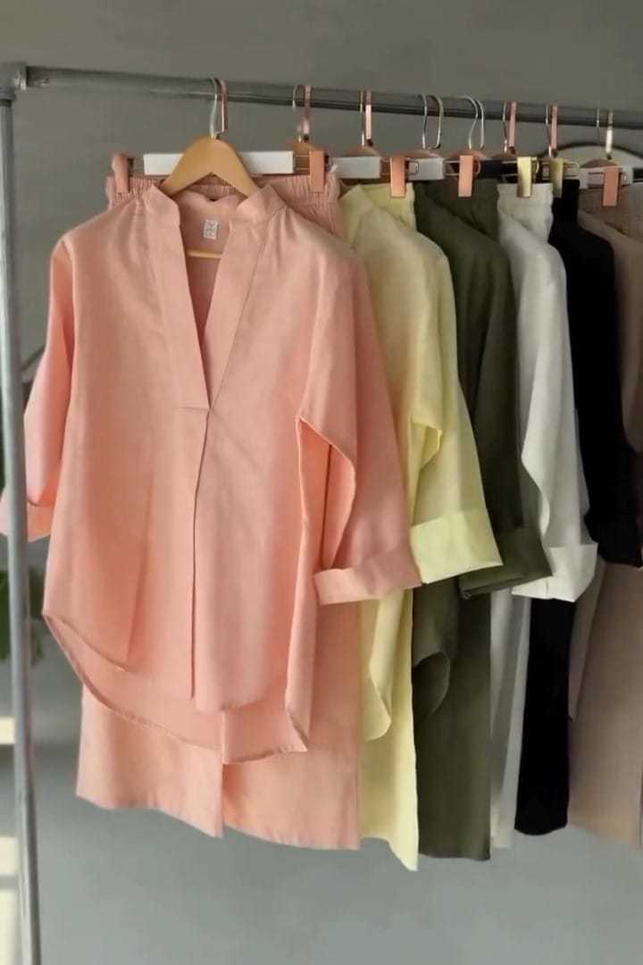 Minimal Design Kurta Trouser Co-Ord Set