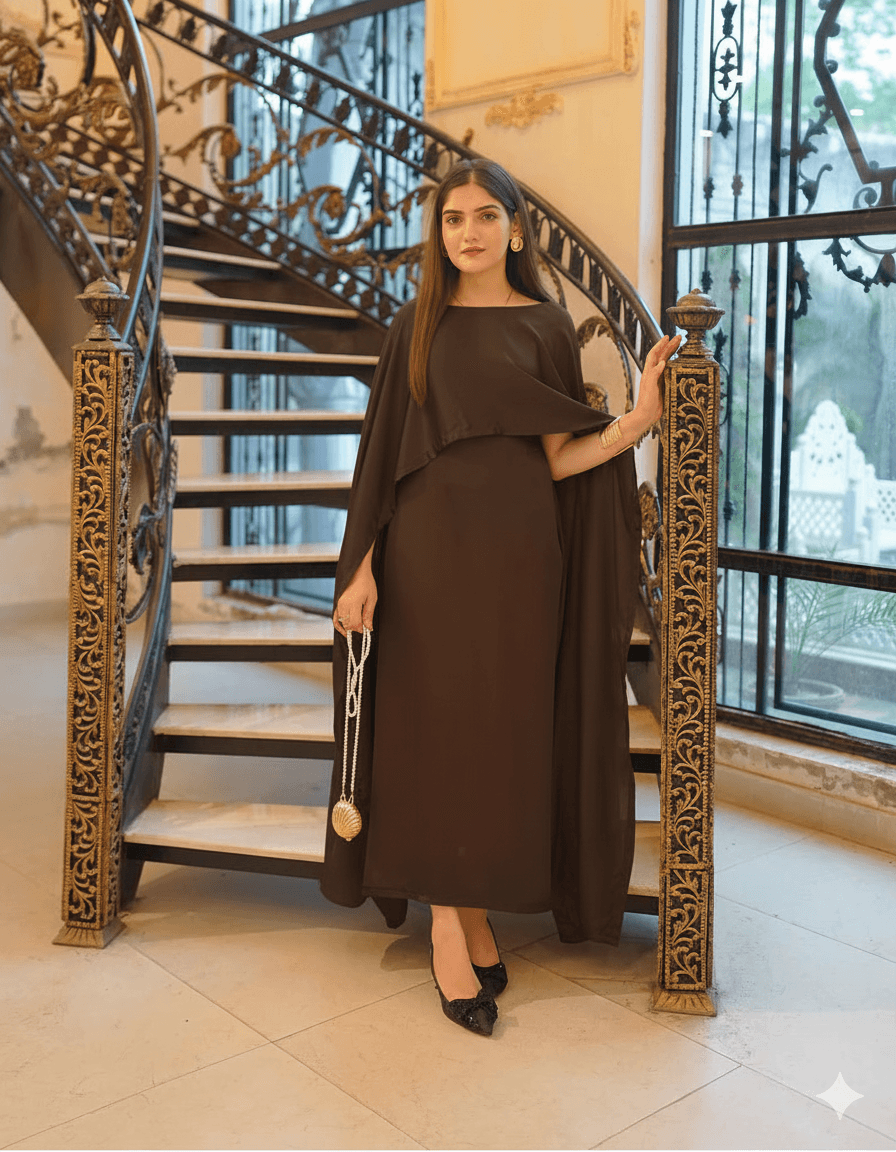 Party Wear Cape Style Maxi