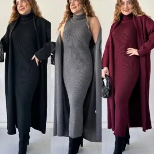 Winter Upper Coat & HighNeck BodyCon