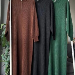 Highneck Long BodyCon Dress