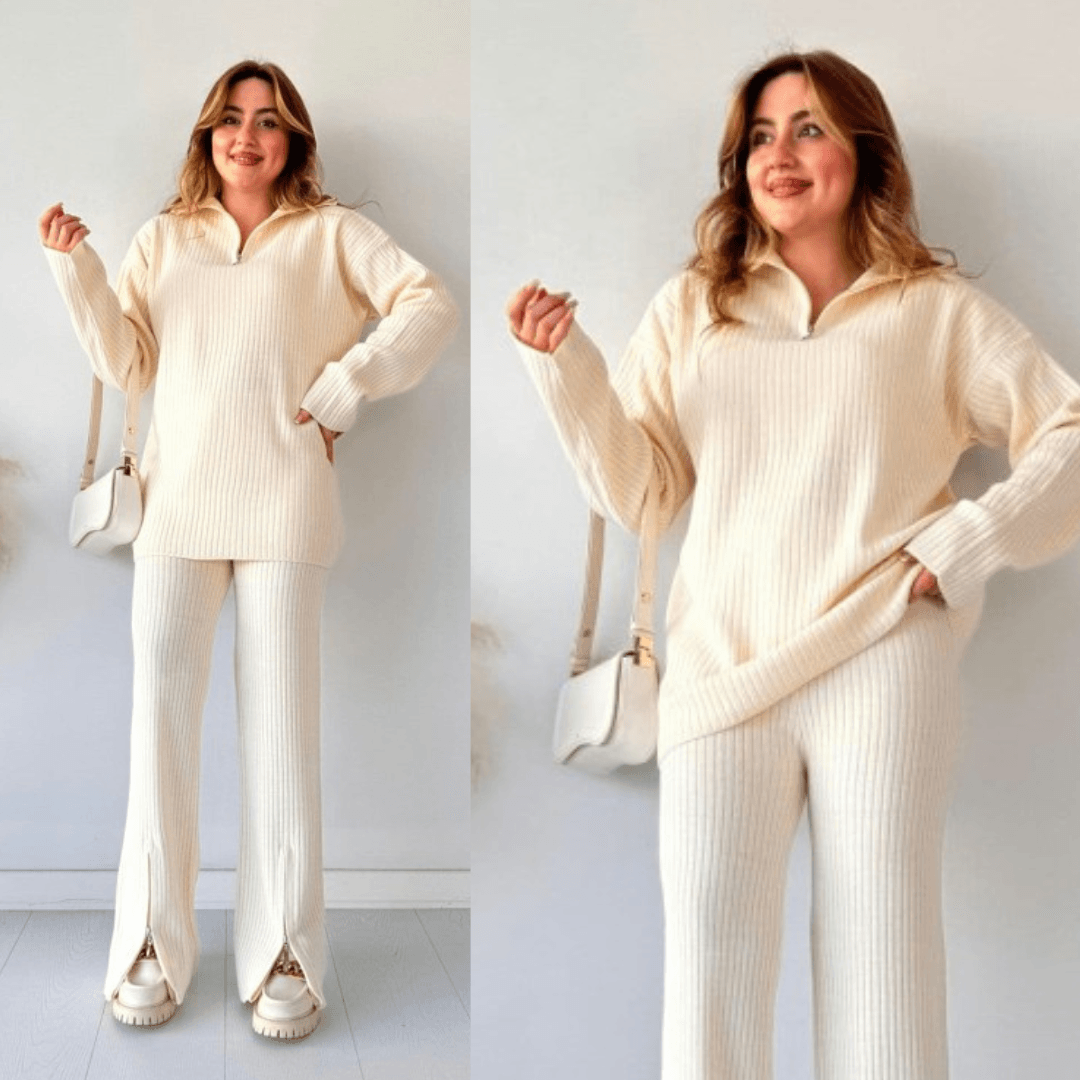 Winter Zipper Tracksuit Co-Ord Set