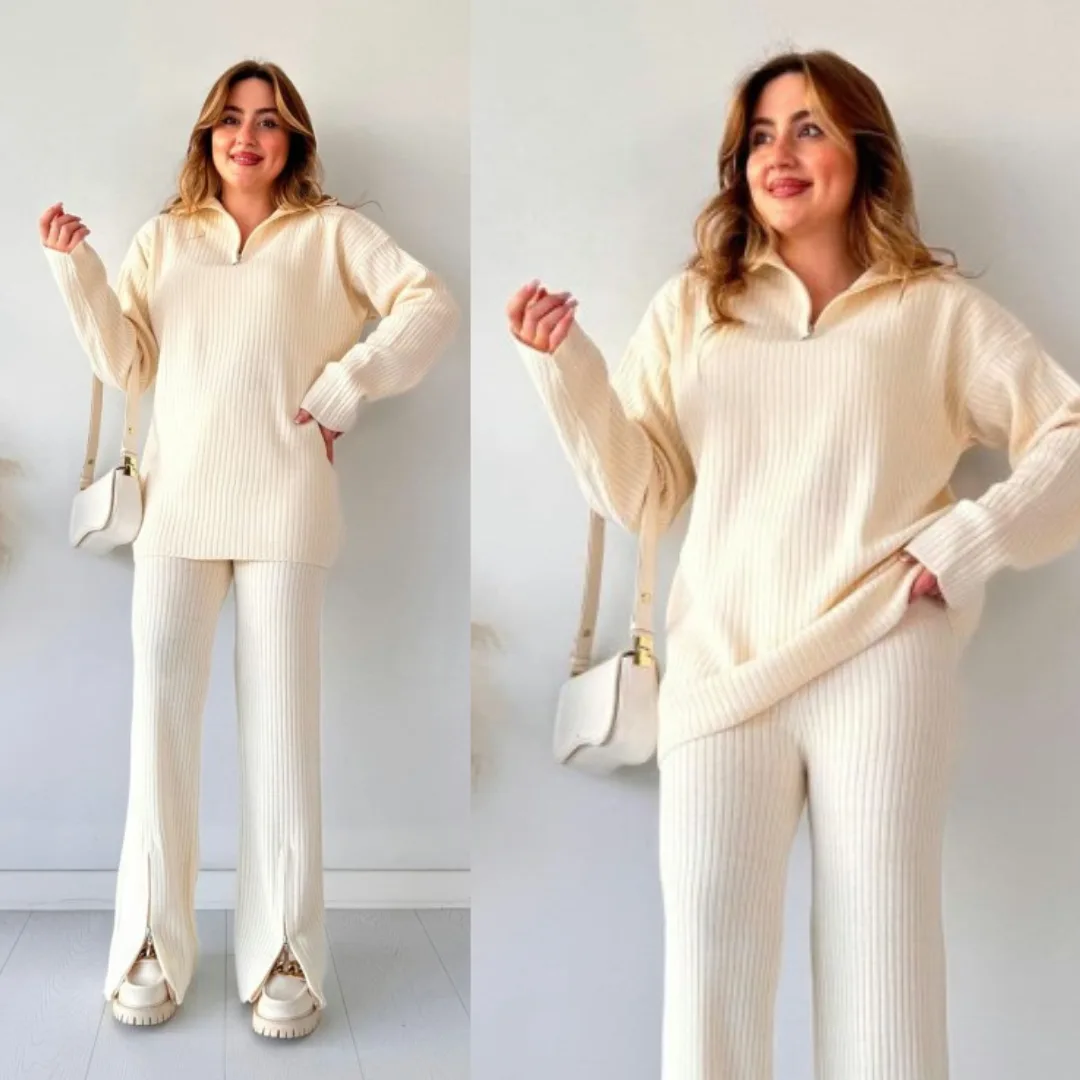 Winter Zipper Tracksuit Co-Ord Set