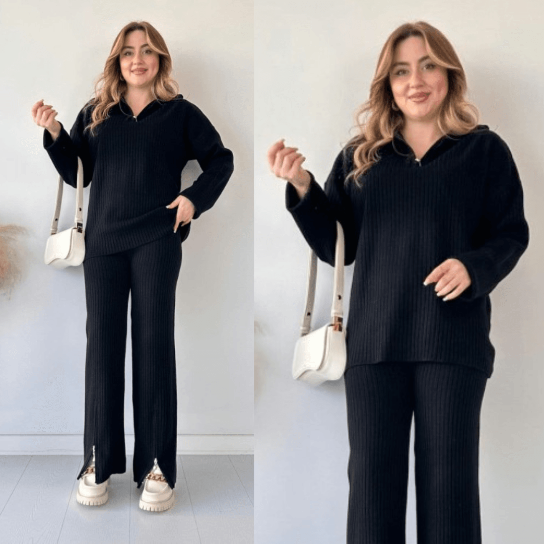 Winter Zipper Tracksuit Co-Ord Set