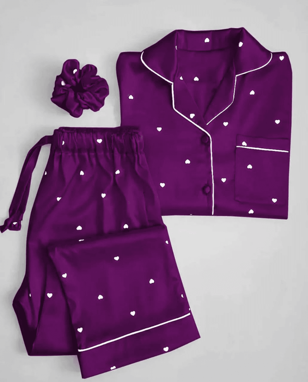 Heart Night Suit Pajama Set