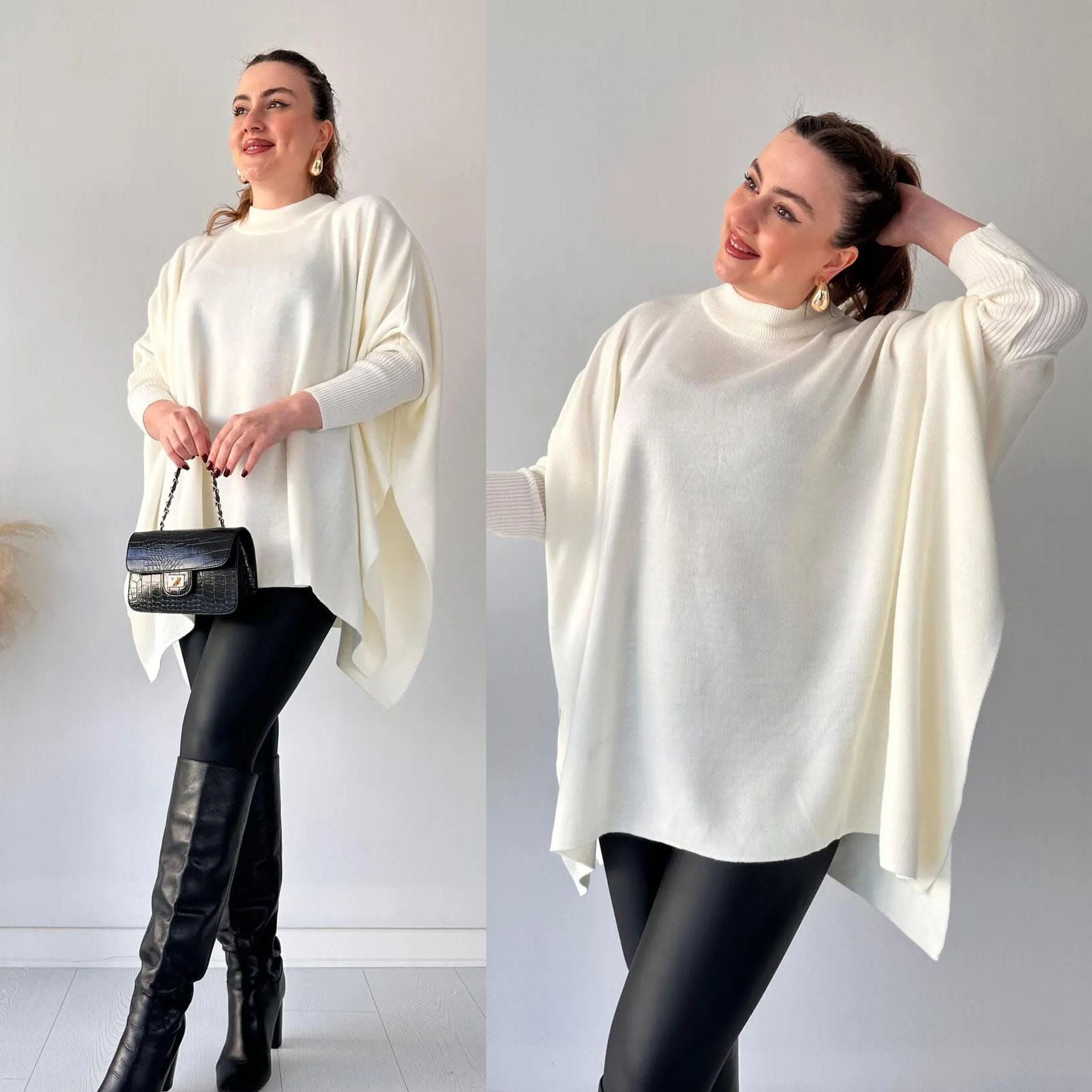 Batwing Style CapeShawl Poncho