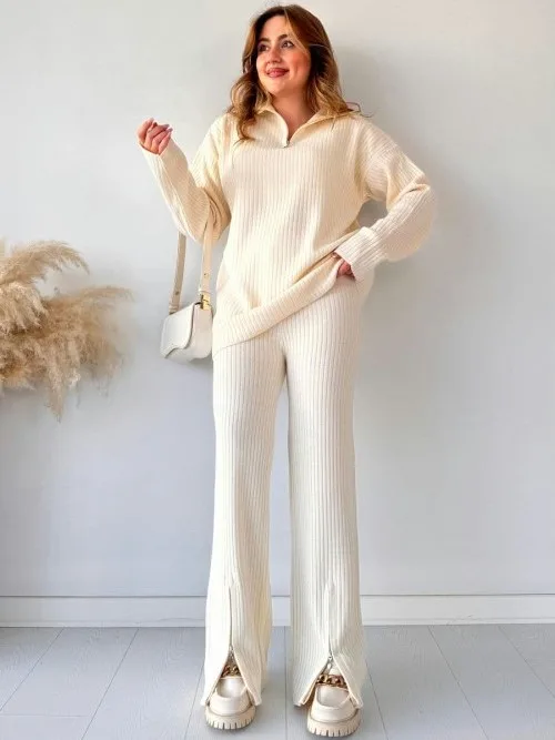 Winter Zipper Tracksuit Co-Ord Set