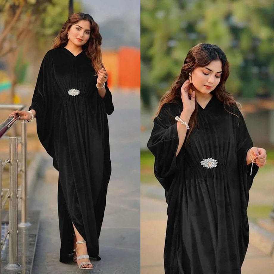 Velvet Kaftan Dress