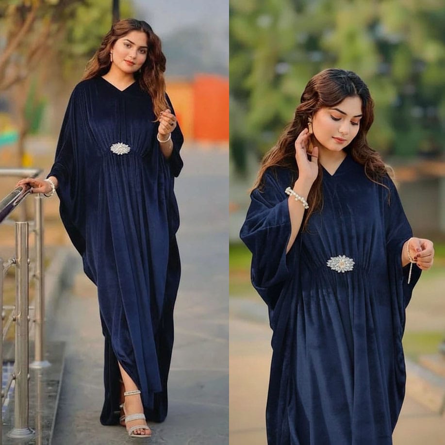 Velvet Kaftan Dress