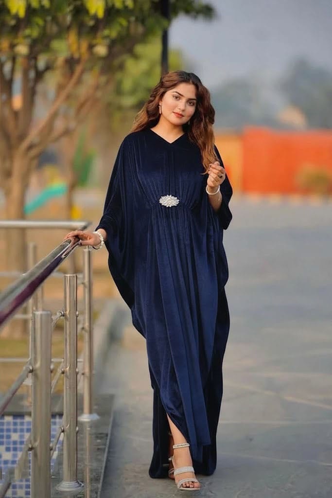 Velvet Kaftan Dress