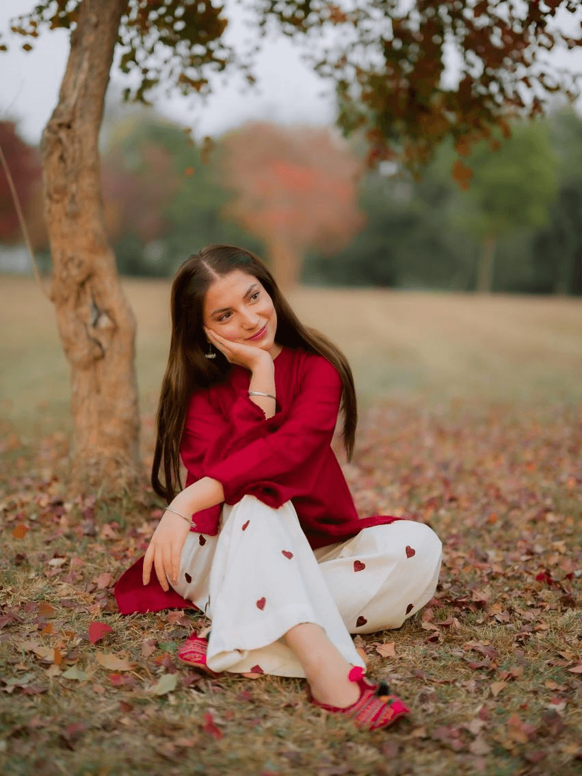 Chic Kurti & Heart Flapper Co-Ord Set