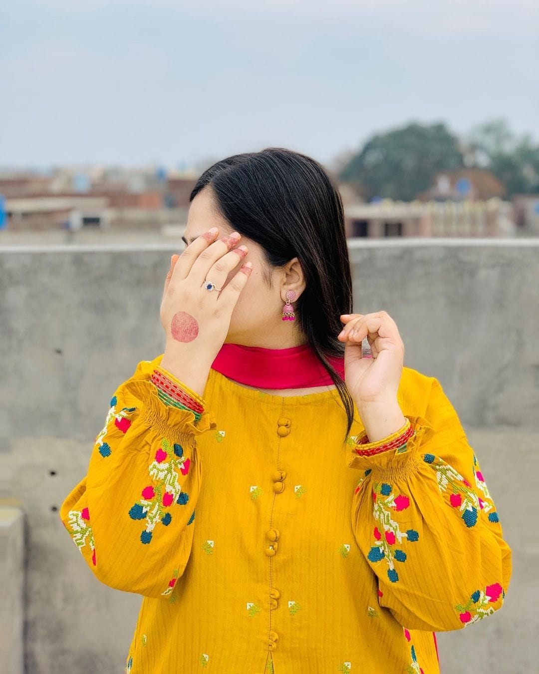 Pocket Embroidered Co Ord Set