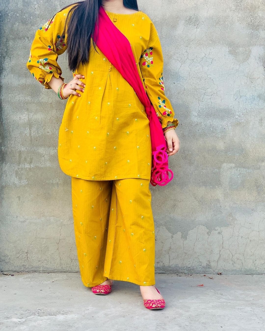 Pocket Embroidered Co Ord Set