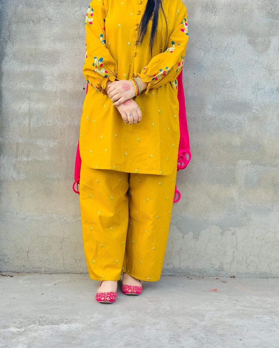 Pocket Embroidered Co Ord Set