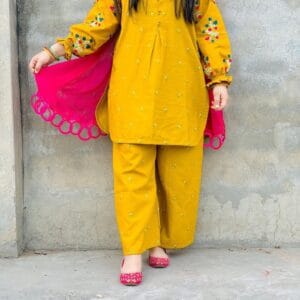 Pocket Embroidered Co Ord Set