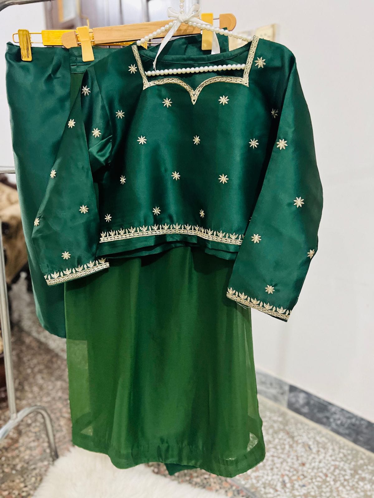 Elegant Embroidered Chiffon Saree