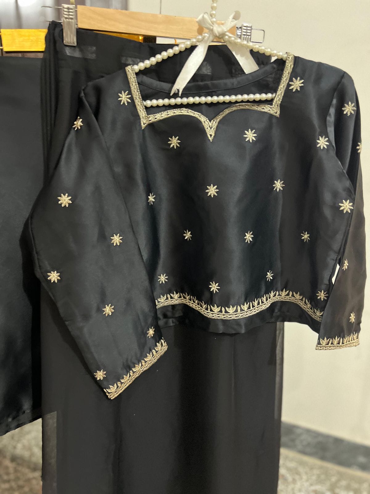 Elegant Embroidered Chiffon Saree