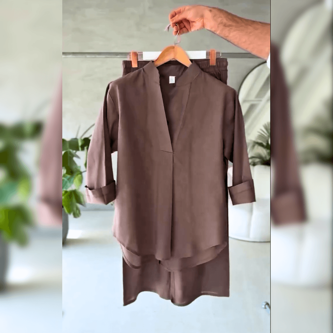 Minimal Design Kurta Trouser Co-Ord Set