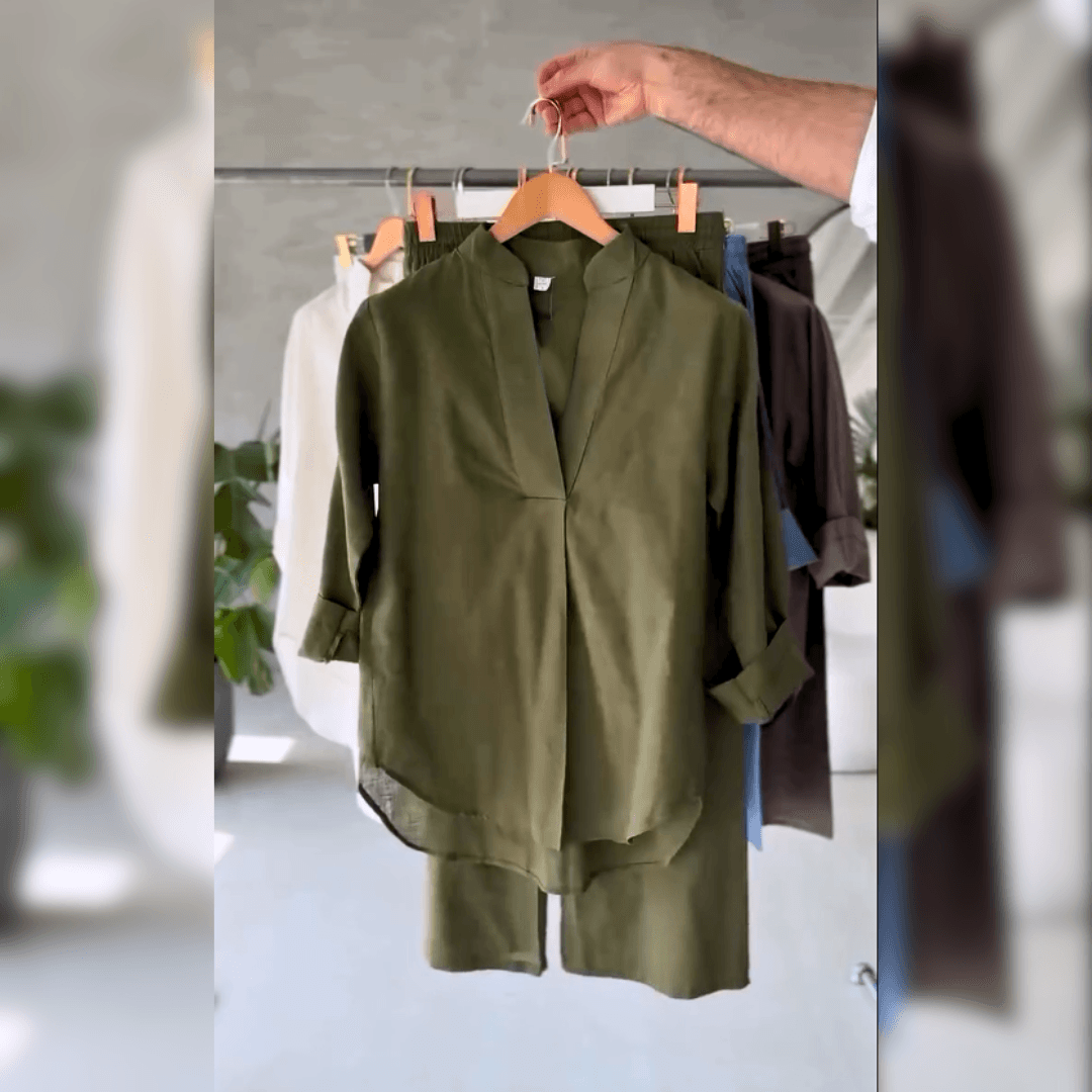 Minimal Design Kurta Trouser Co-Ord Set