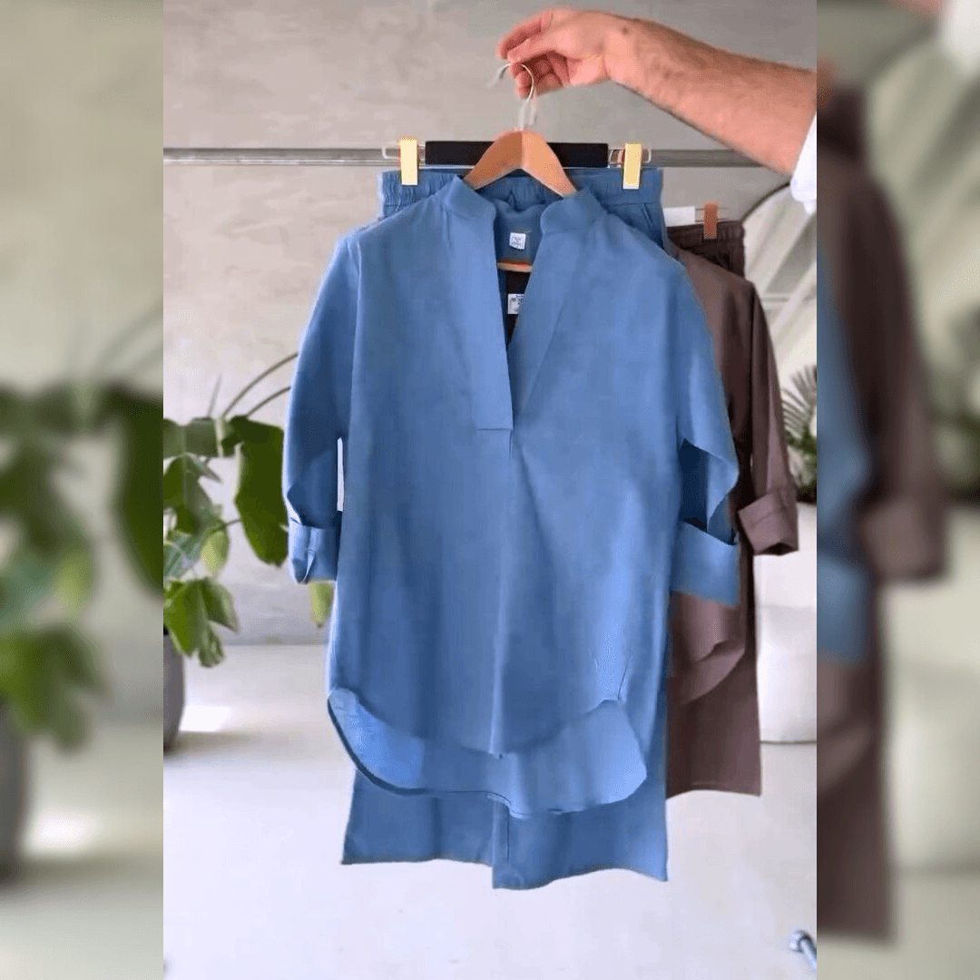 Minimal Design Kurta Trouser Co-Ord Set